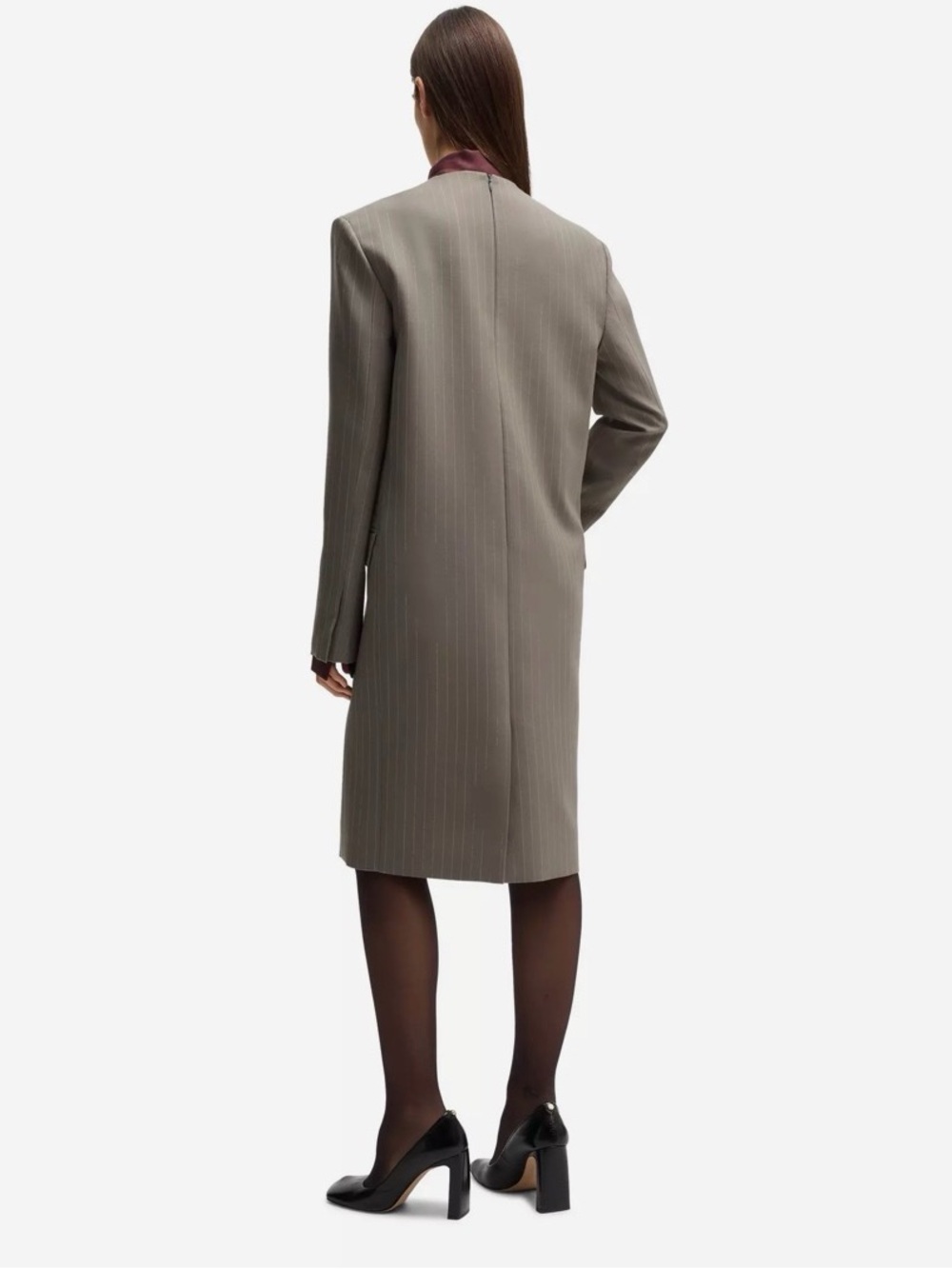 BOSS by Hugo Boss Davee T-Shirt Oversized Blazer Dress - NWT - size US 6, IT 42 - Picture 2 of 9